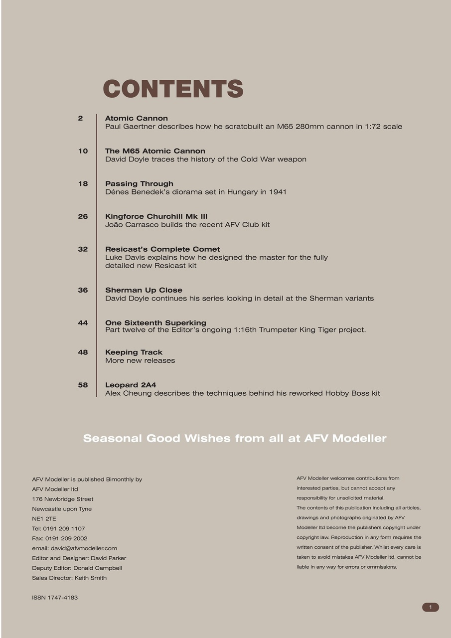 Meng AFV Modeller Preview Pages