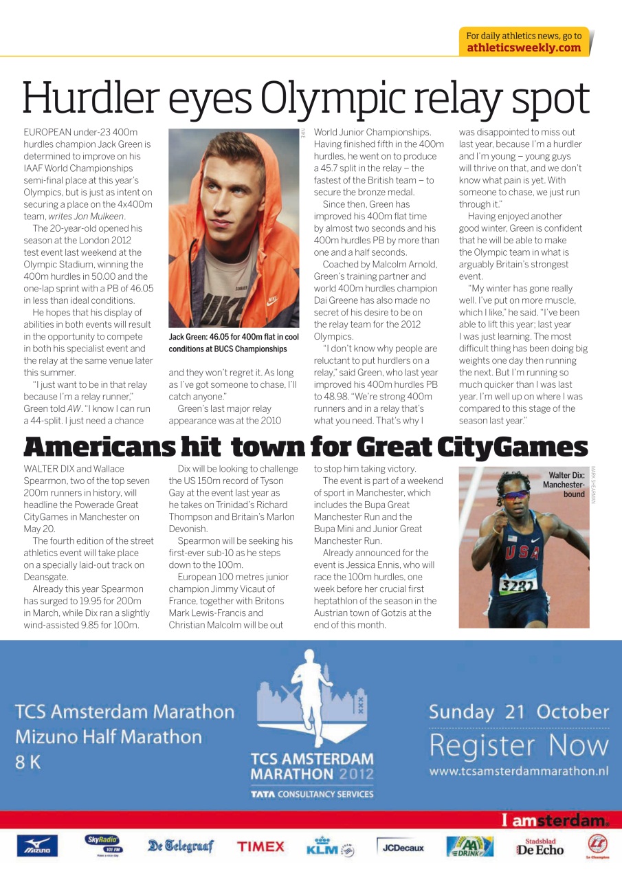 AW – Athletics Weekly Magazine Preview Pages