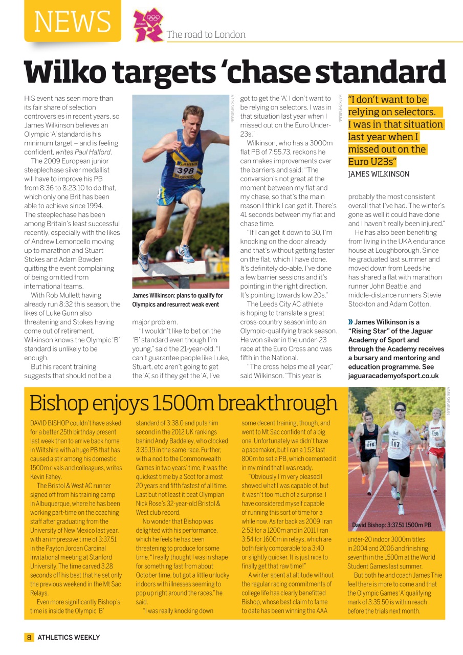 AW – Athletics Weekly Magazine Preview Pages