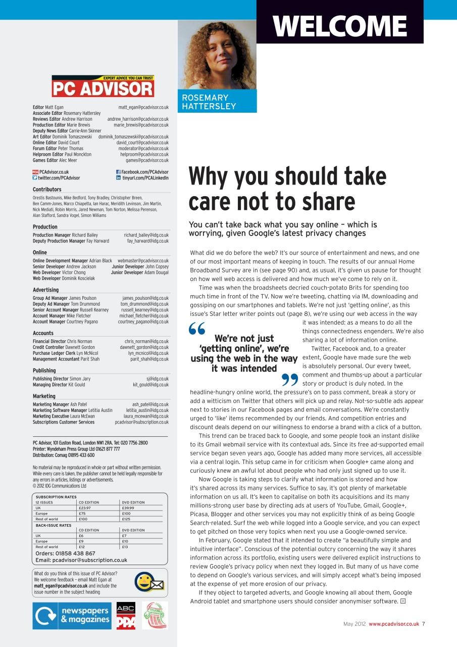 Tech Advisor Preview Pages