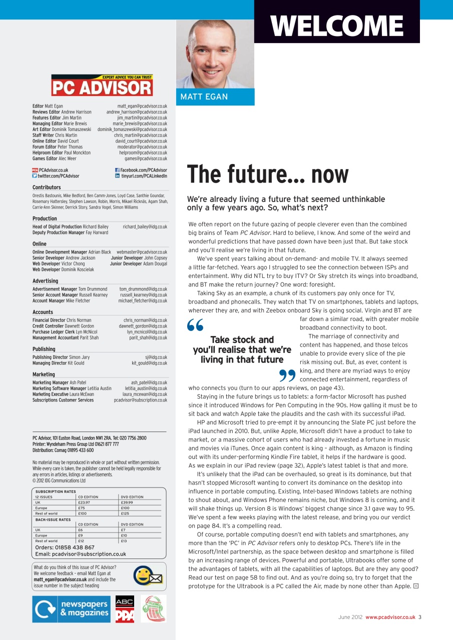 Tech Advisor Preview Pages