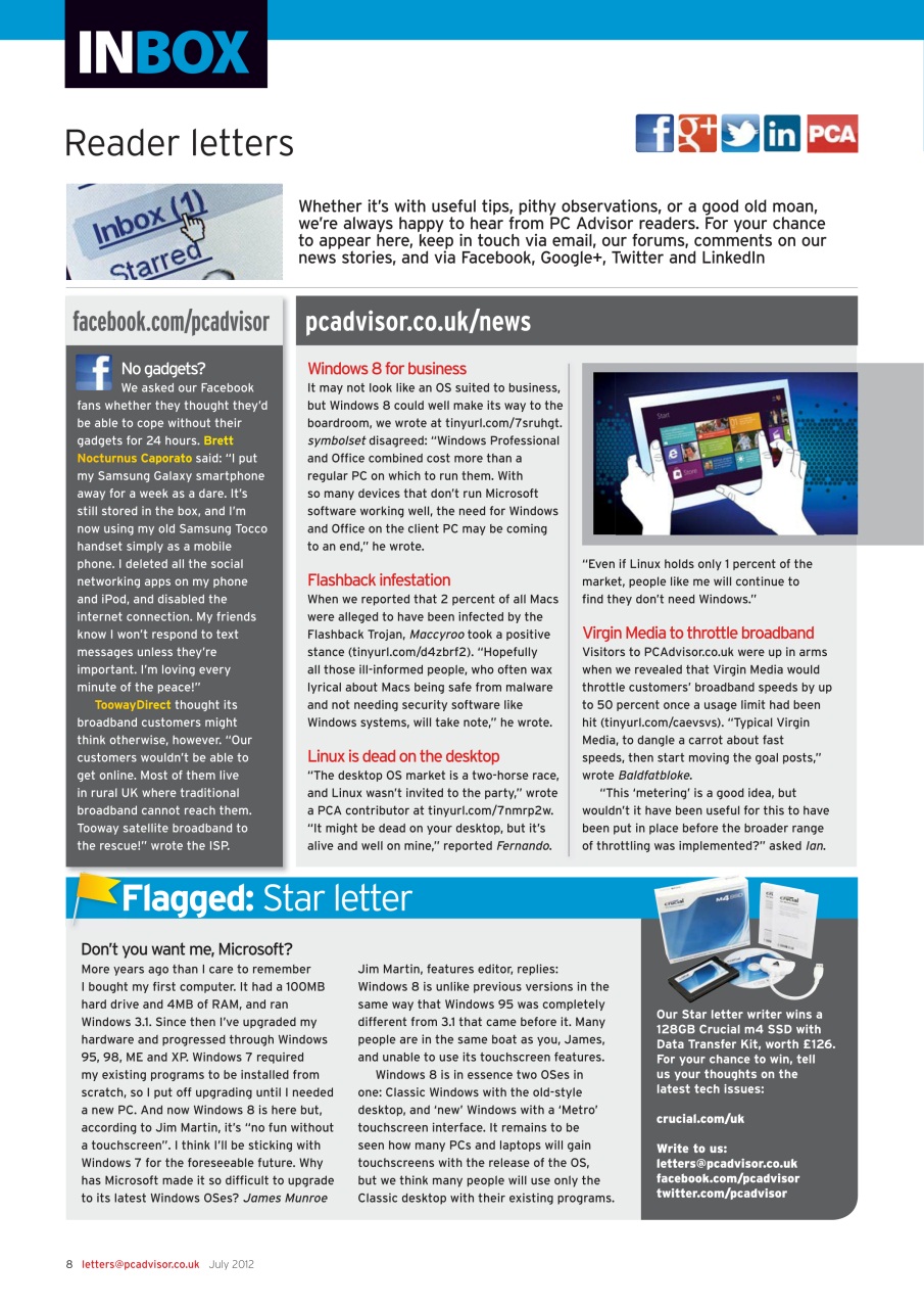 Tech Advisor Preview Pages