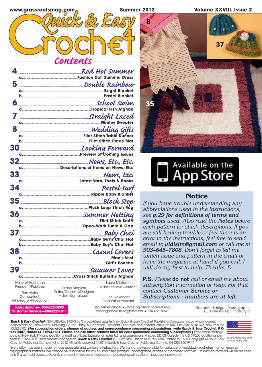 Quick & Easy Crochet Preview Pages