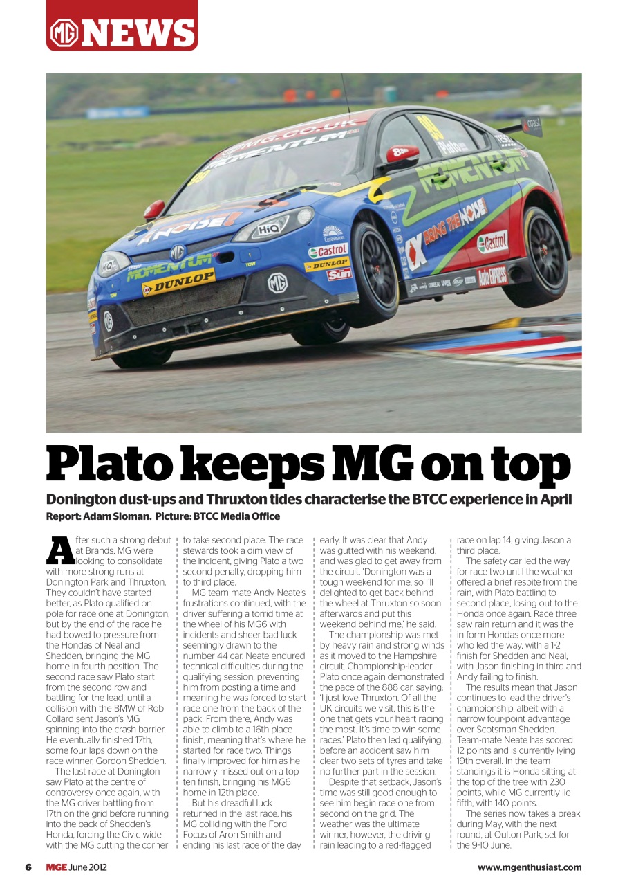 MG Enthusiast Preview Pages