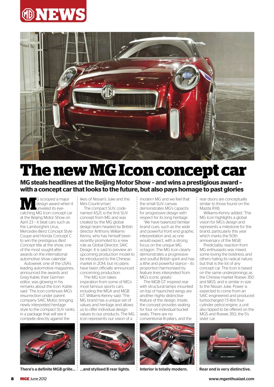 MG Enthusiast Preview Pages