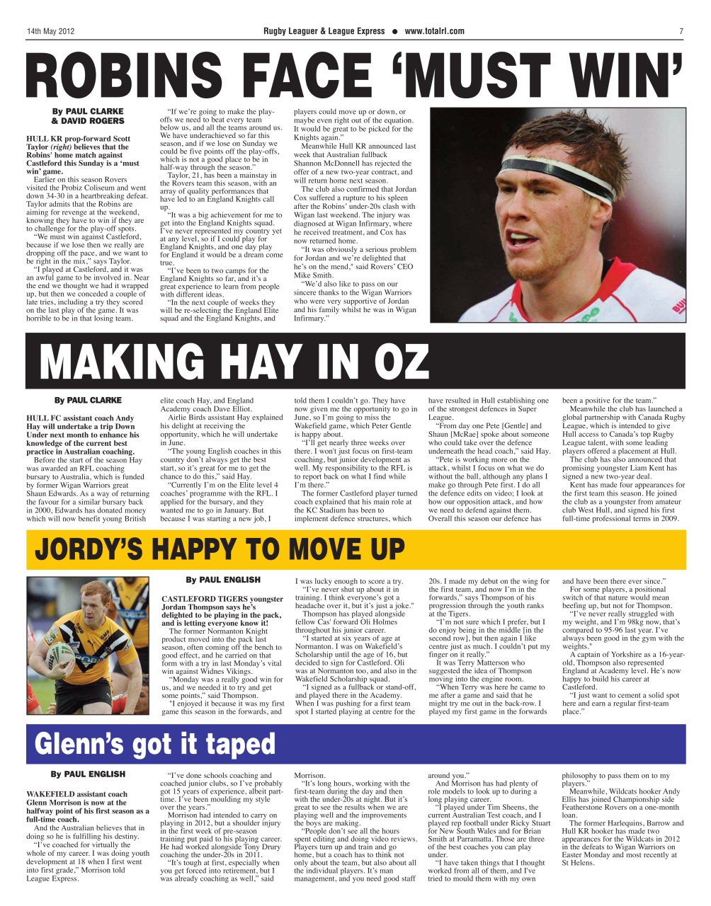 League Express Preview Pages