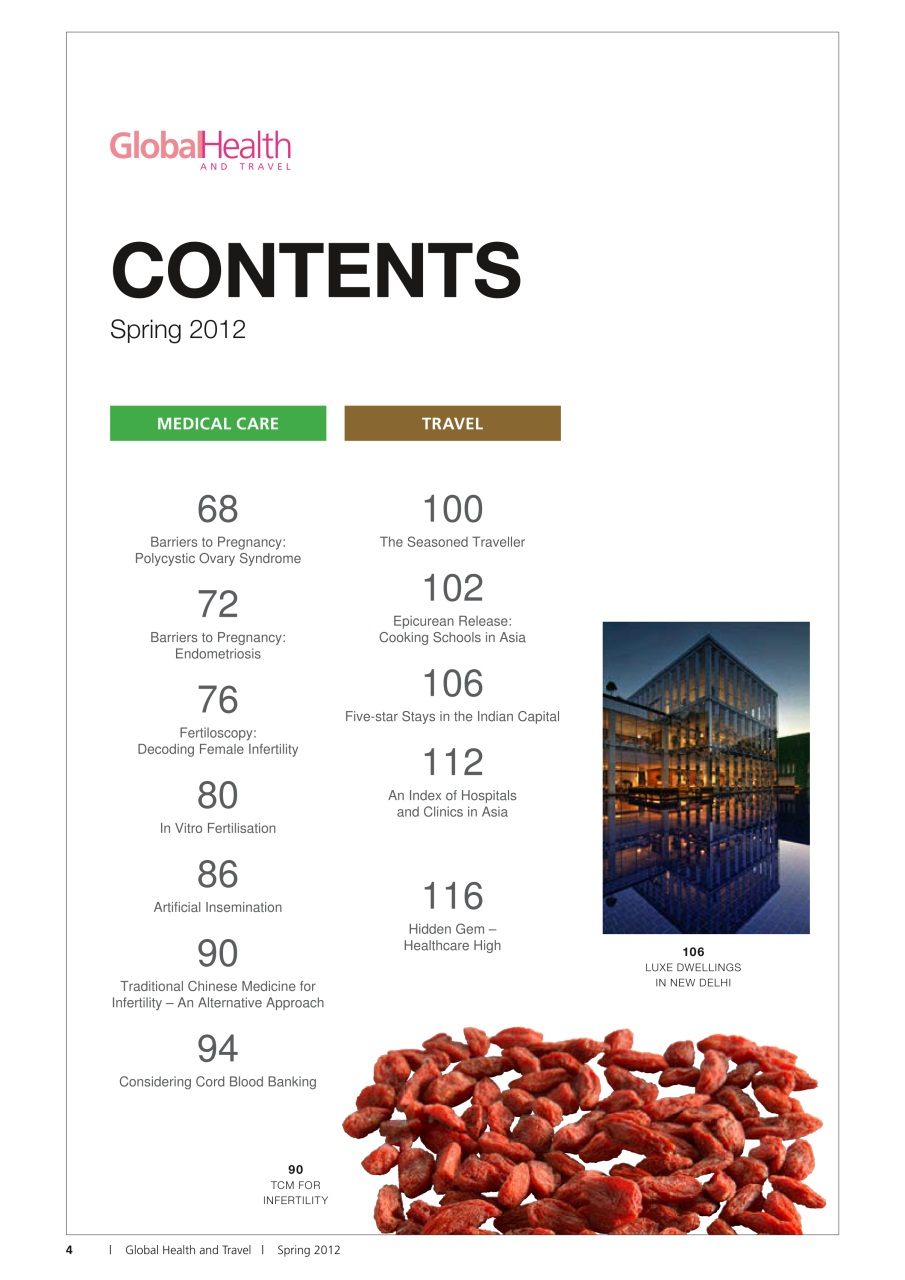 Global Health and Travel Preview Pages