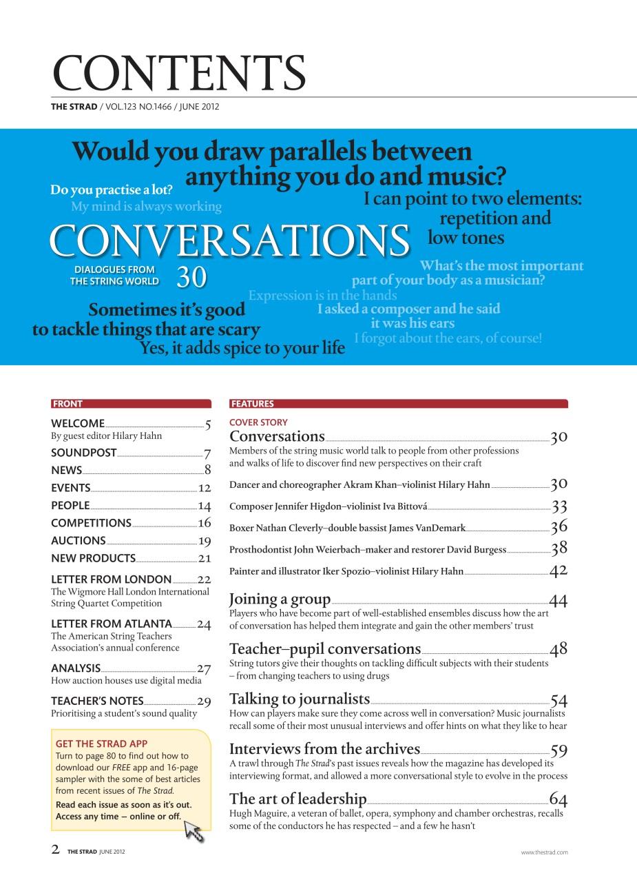 The Strad Preview Pages