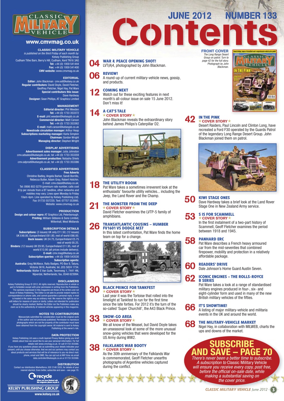 Classic Military Vehicle Preview Pages