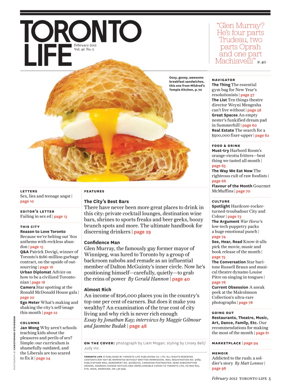 Toronto Life Preview Pages