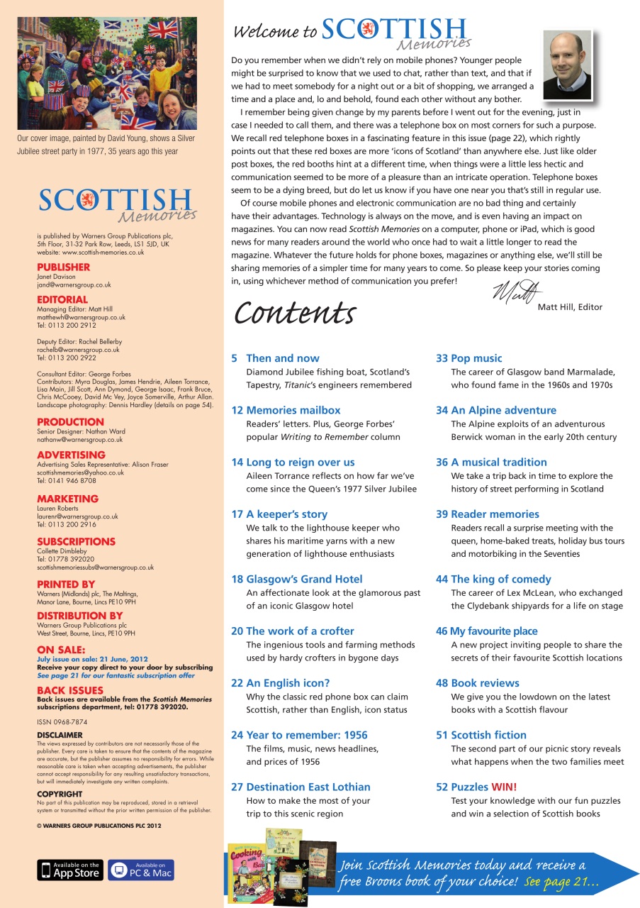 Scottish Memories Preview Pages