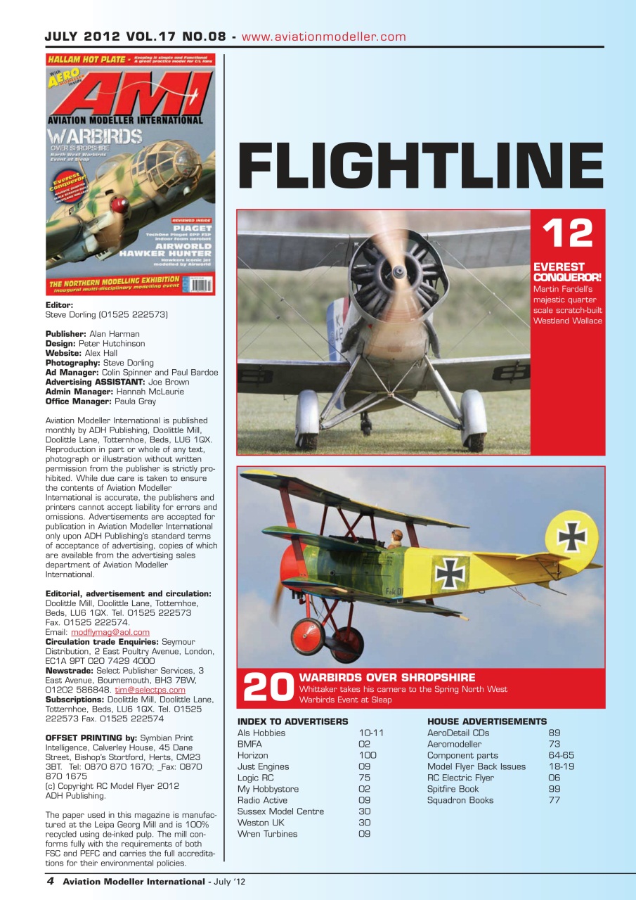 Aviation Modeller International Preview Pages