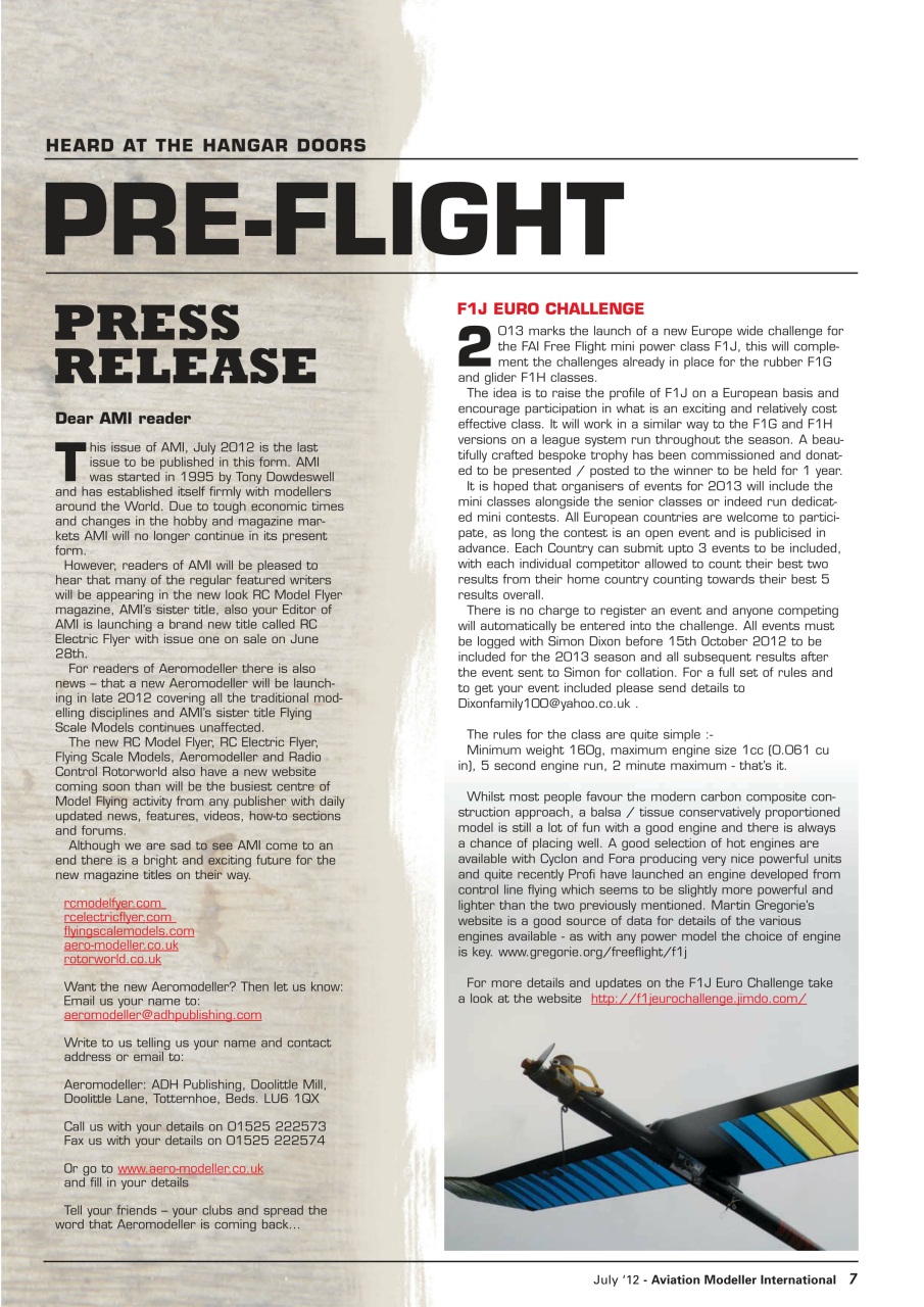Aviation Modeller International Preview Pages