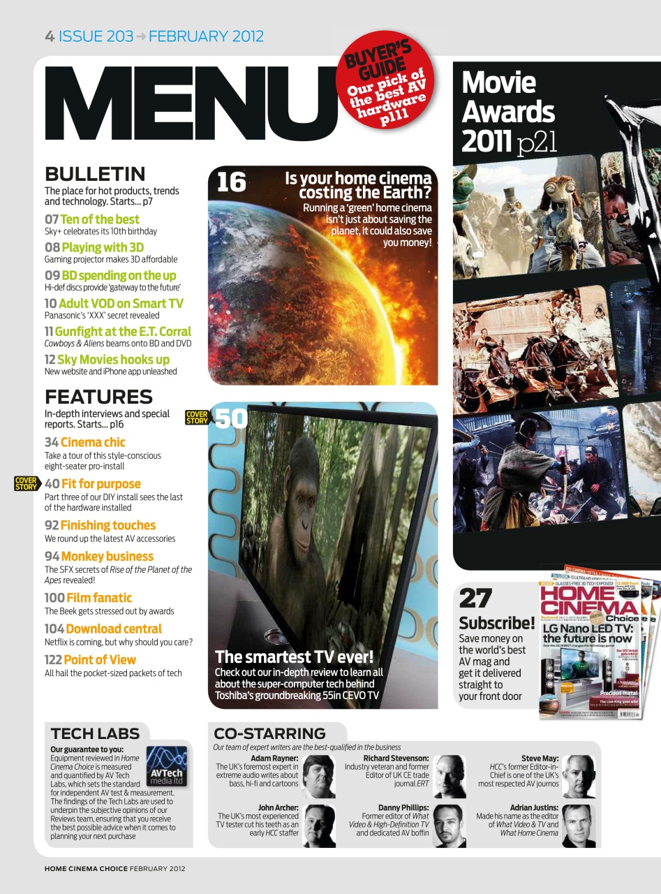 Home Cinema Choice Preview Pages