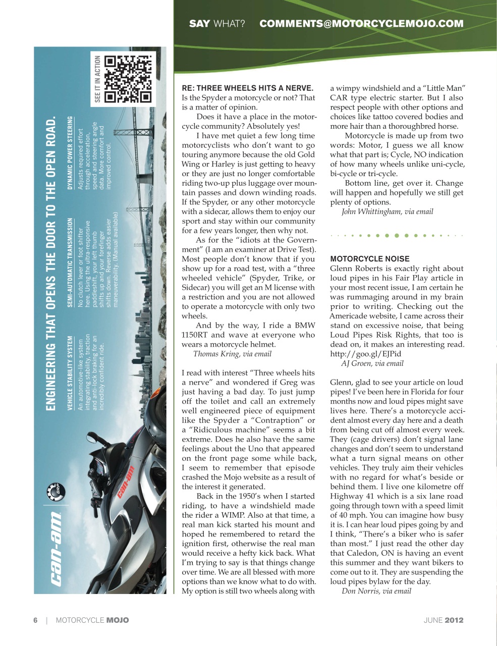 Motorcycle Mojo Preview Pages