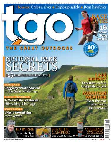TGO - The Great Outdoors Magazine issue August 2011