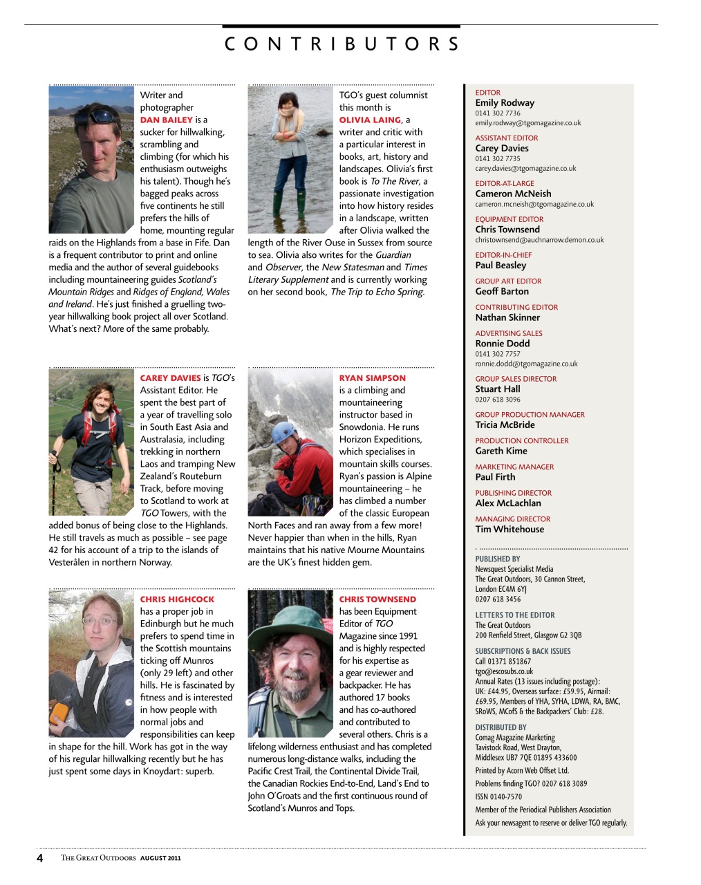 TGO - The Great Outdoors Magazine Preview Pages