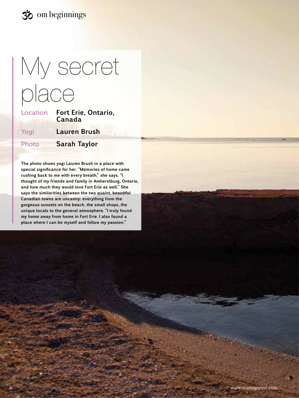 OM Yoga Magazine Preview Pages