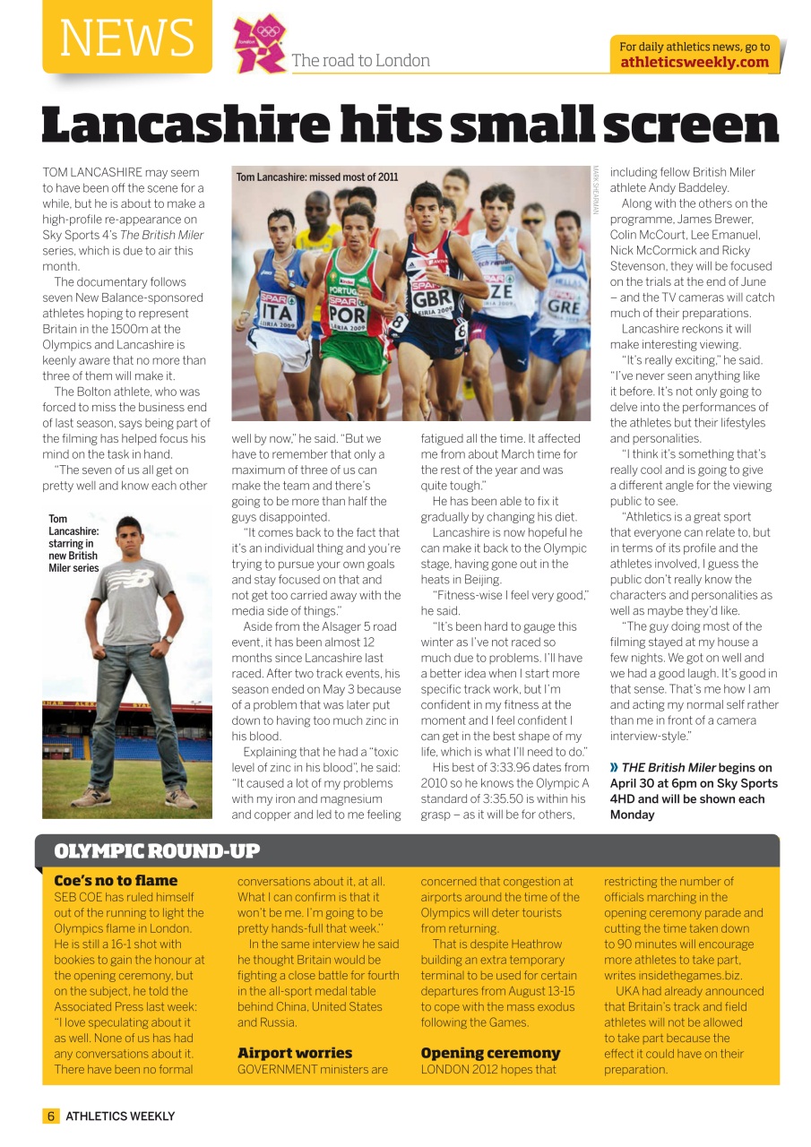 AW – Athletics Weekly Magazine Preview Pages