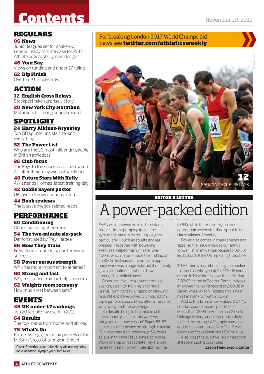 AW – Athletics Weekly Magazine Preview Pages
