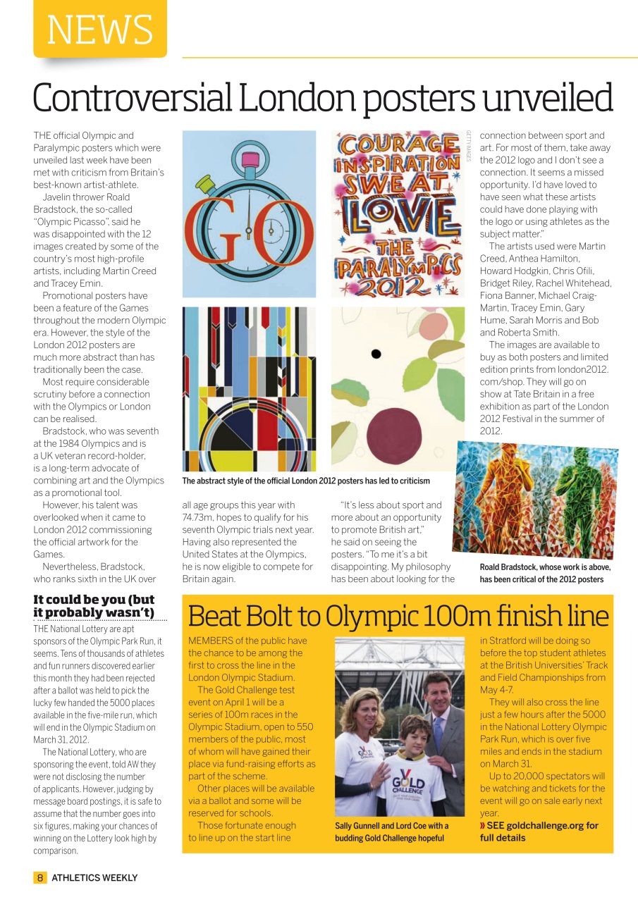 AW – Athletics Weekly Magazine Preview Pages