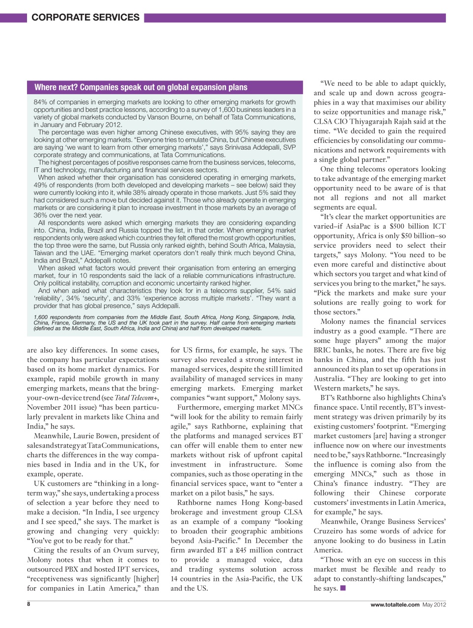 Total Telecom Preview Pages