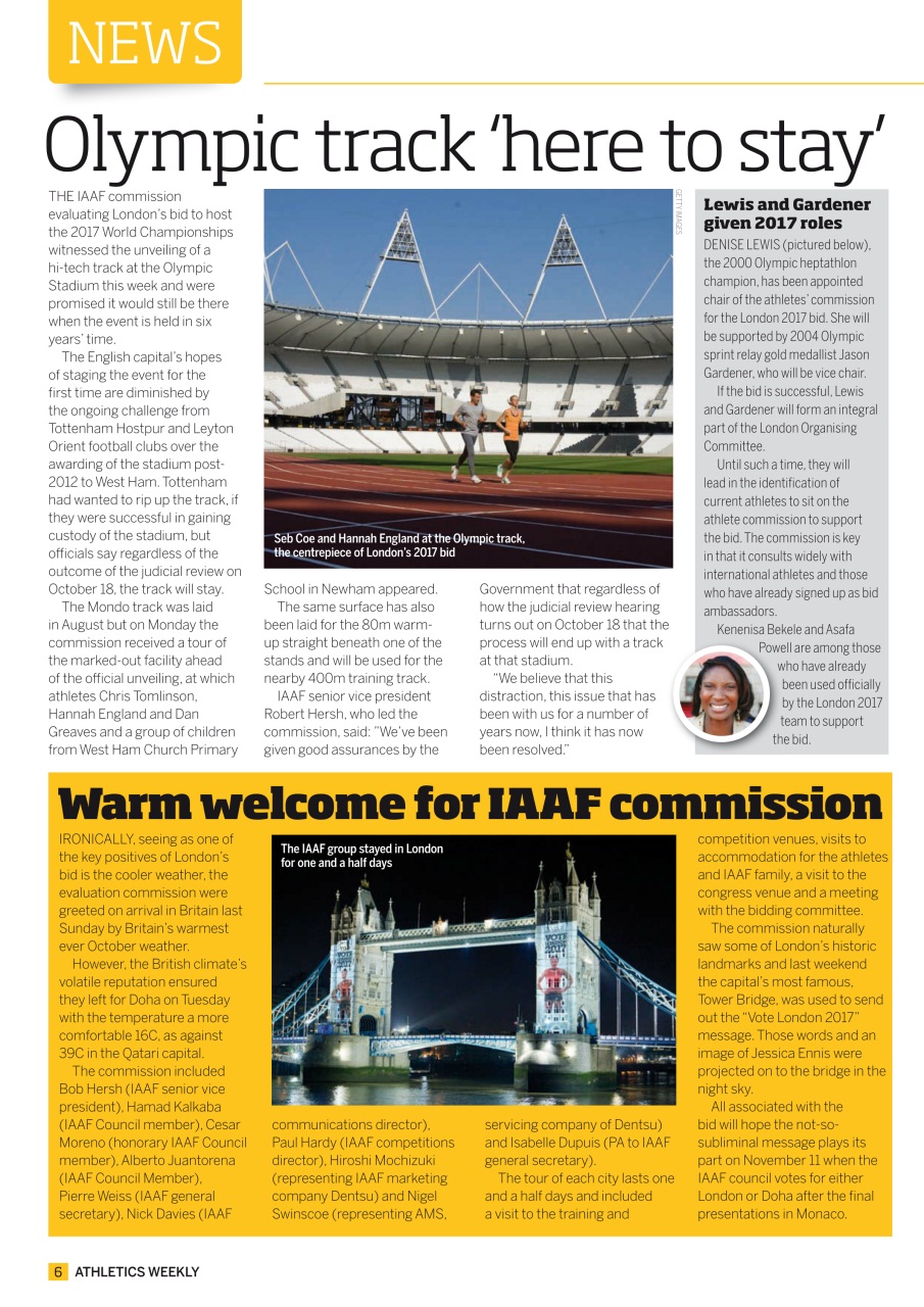 AW – Athletics Weekly Magazine Preview Pages