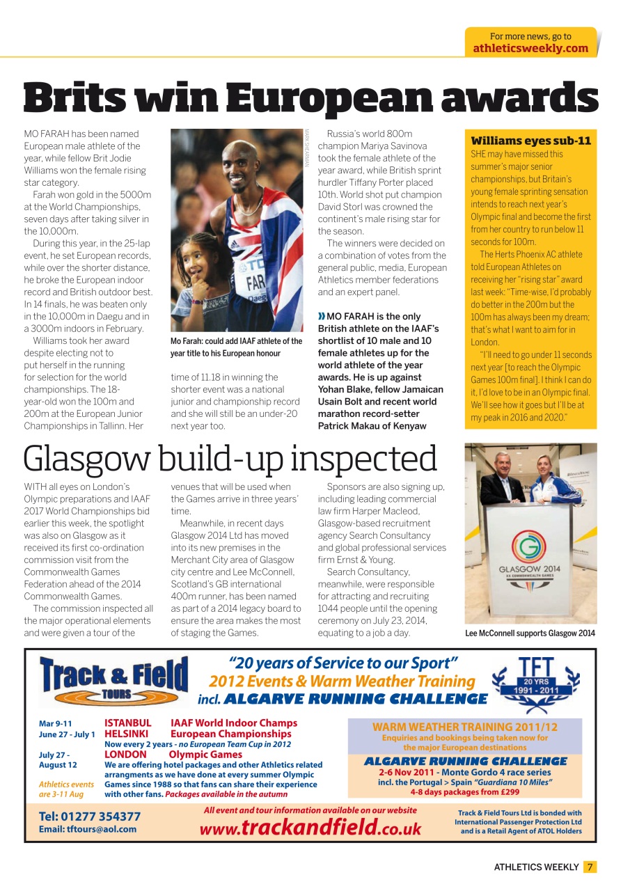 AW – Athletics Weekly Magazine Preview Pages