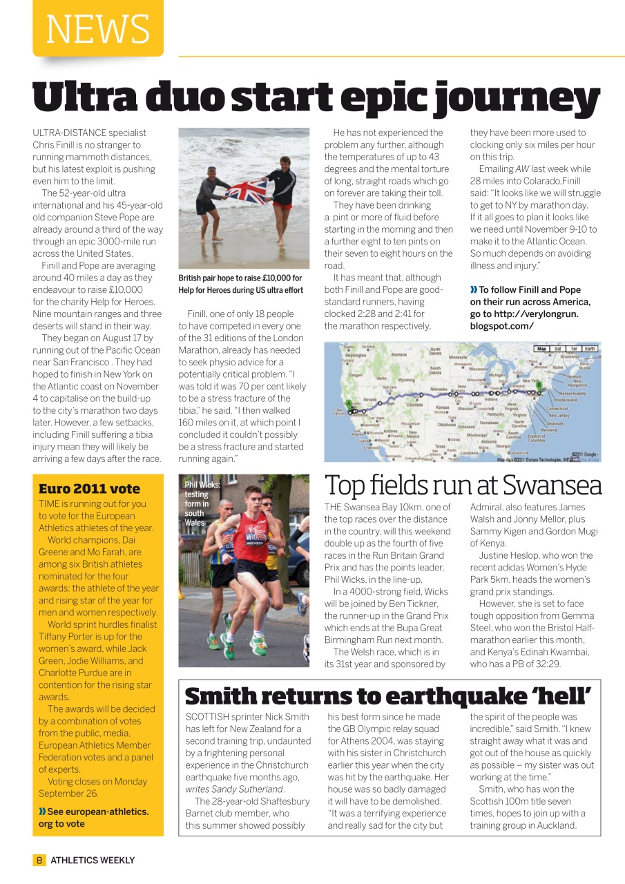 AW – Athletics Weekly Magazine Preview Pages