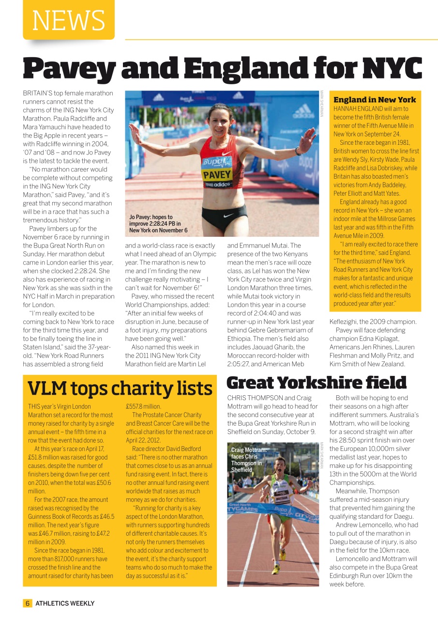 AW – Athletics Weekly Magazine Preview Pages