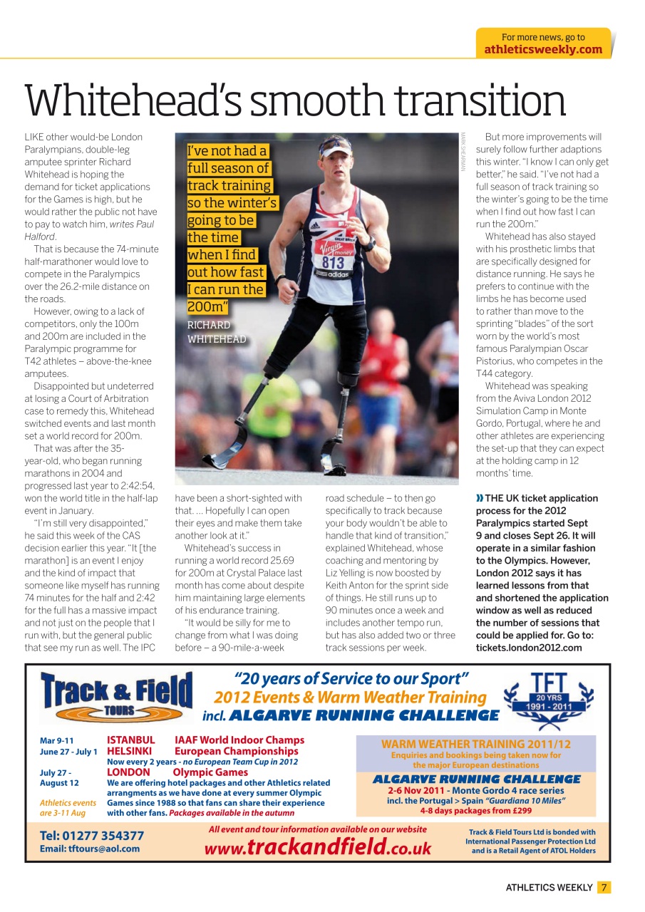 AW – Athletics Weekly Magazine Preview Pages