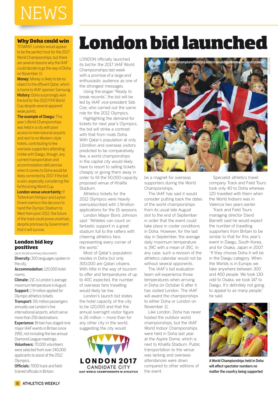 AW – Athletics Weekly Magazine Preview Pages