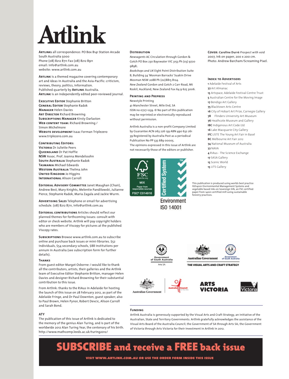 Artlink Magazine Preview Pages