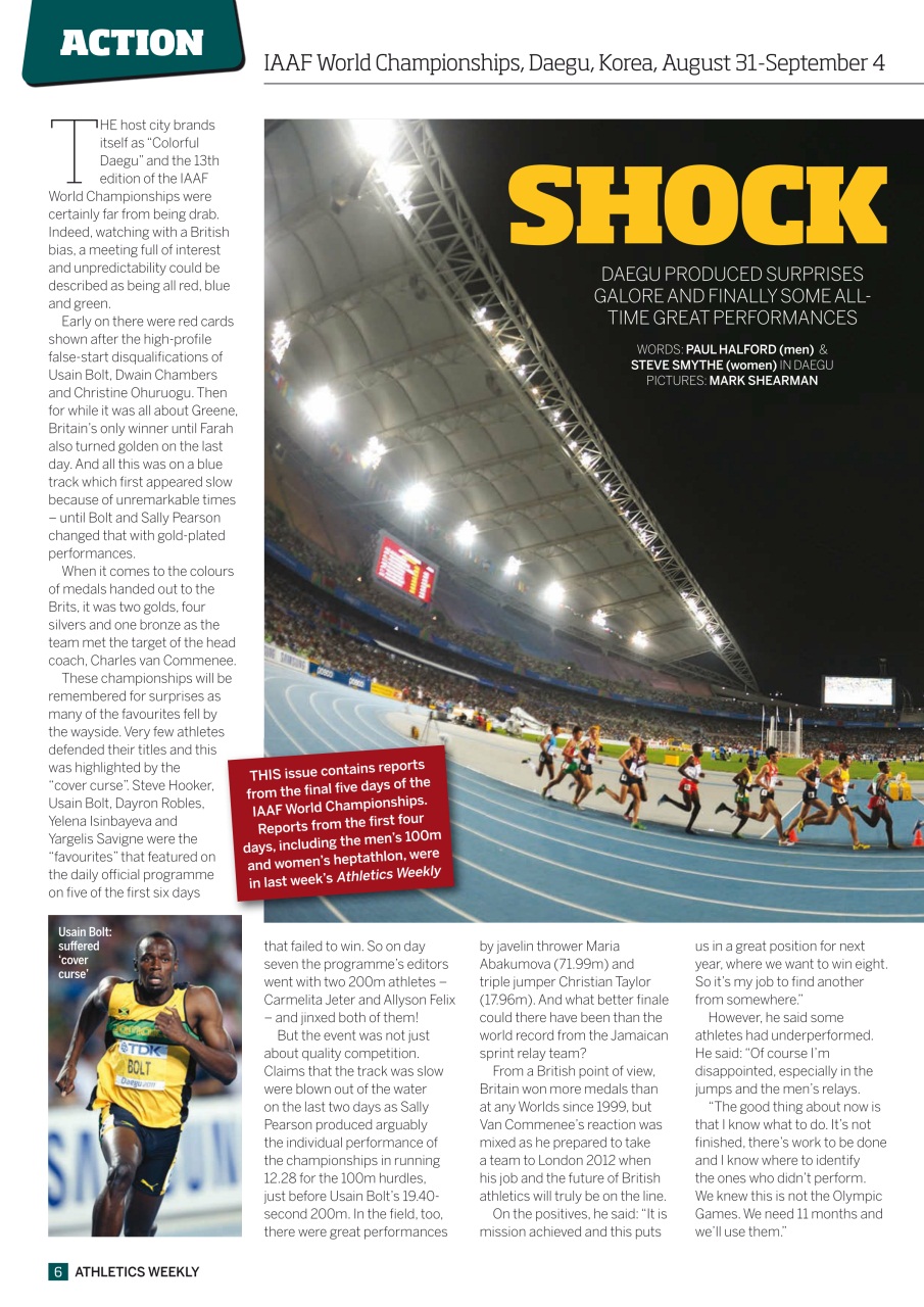AW – Athletics Weekly Magazine Preview Pages