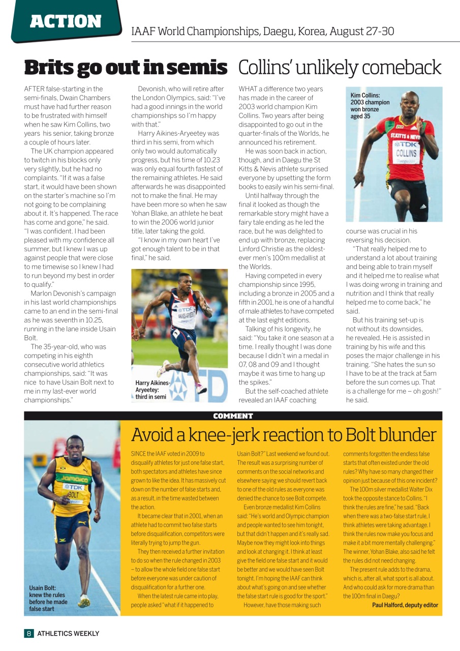 AW – Athletics Weekly Magazine Preview Pages