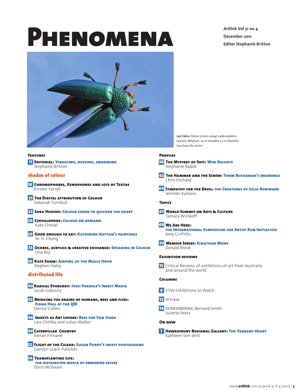 Artlink Magazine Preview Pages