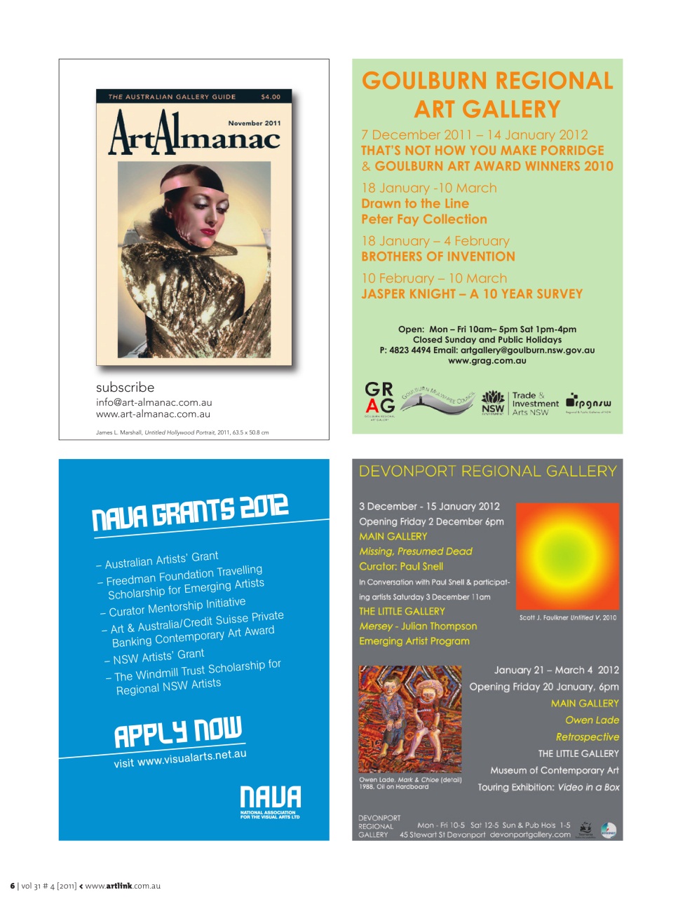 Artlink Magazine Preview Pages