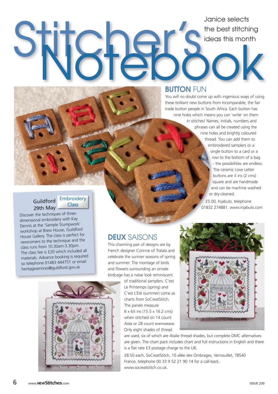 New Stitches Preview Pages