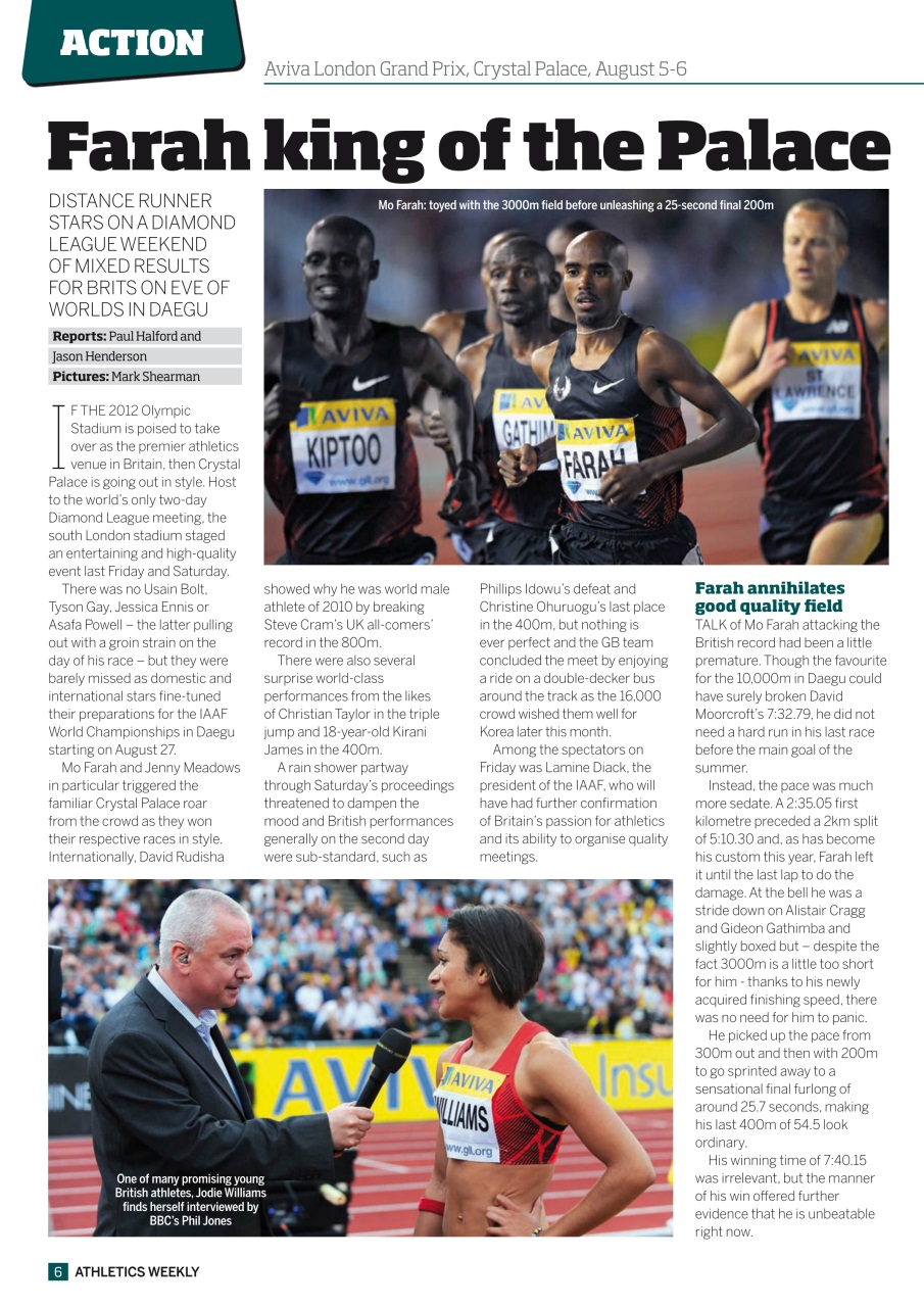 AW – Athletics Weekly Magazine Preview Pages