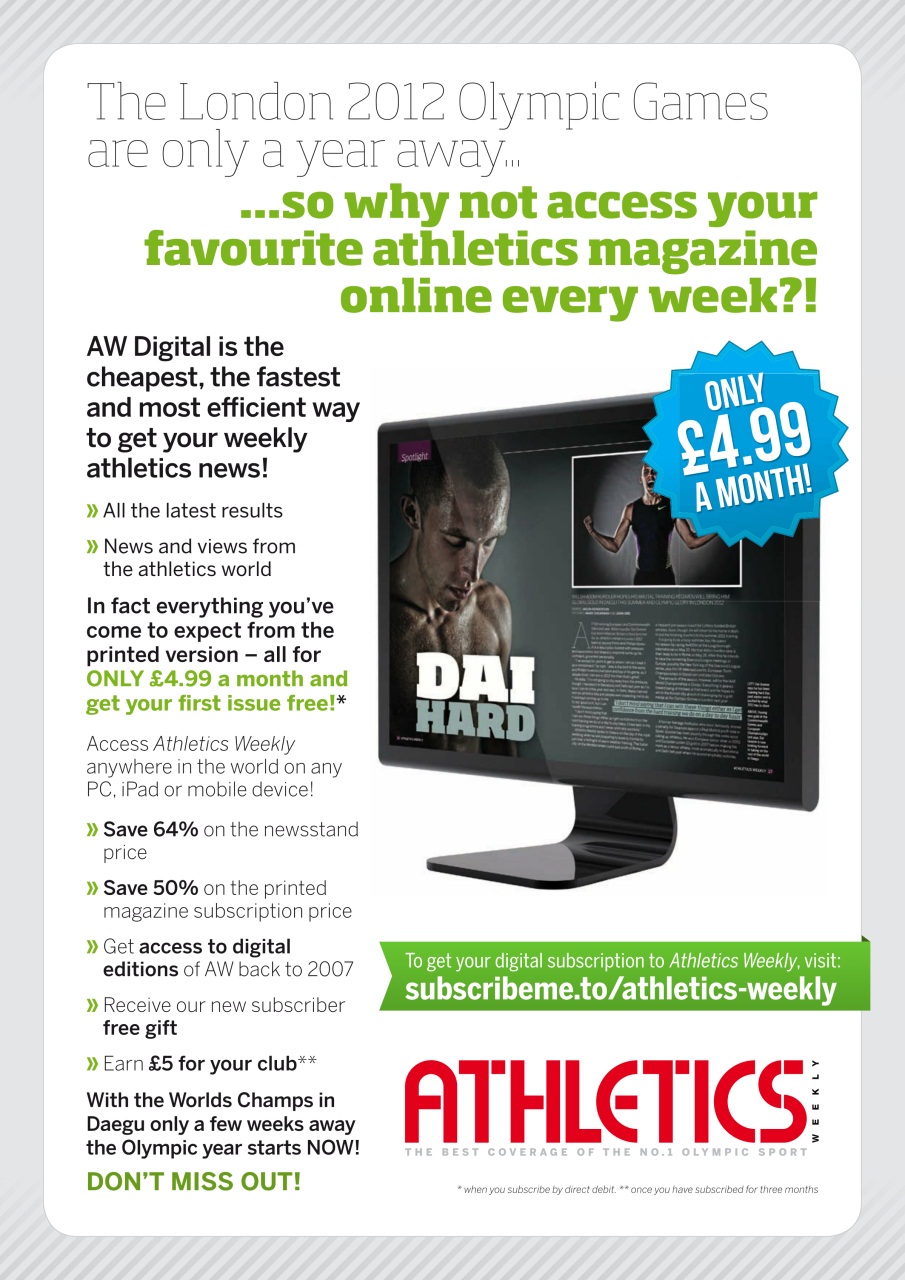 AW – Athletics Weekly Magazine Preview Pages