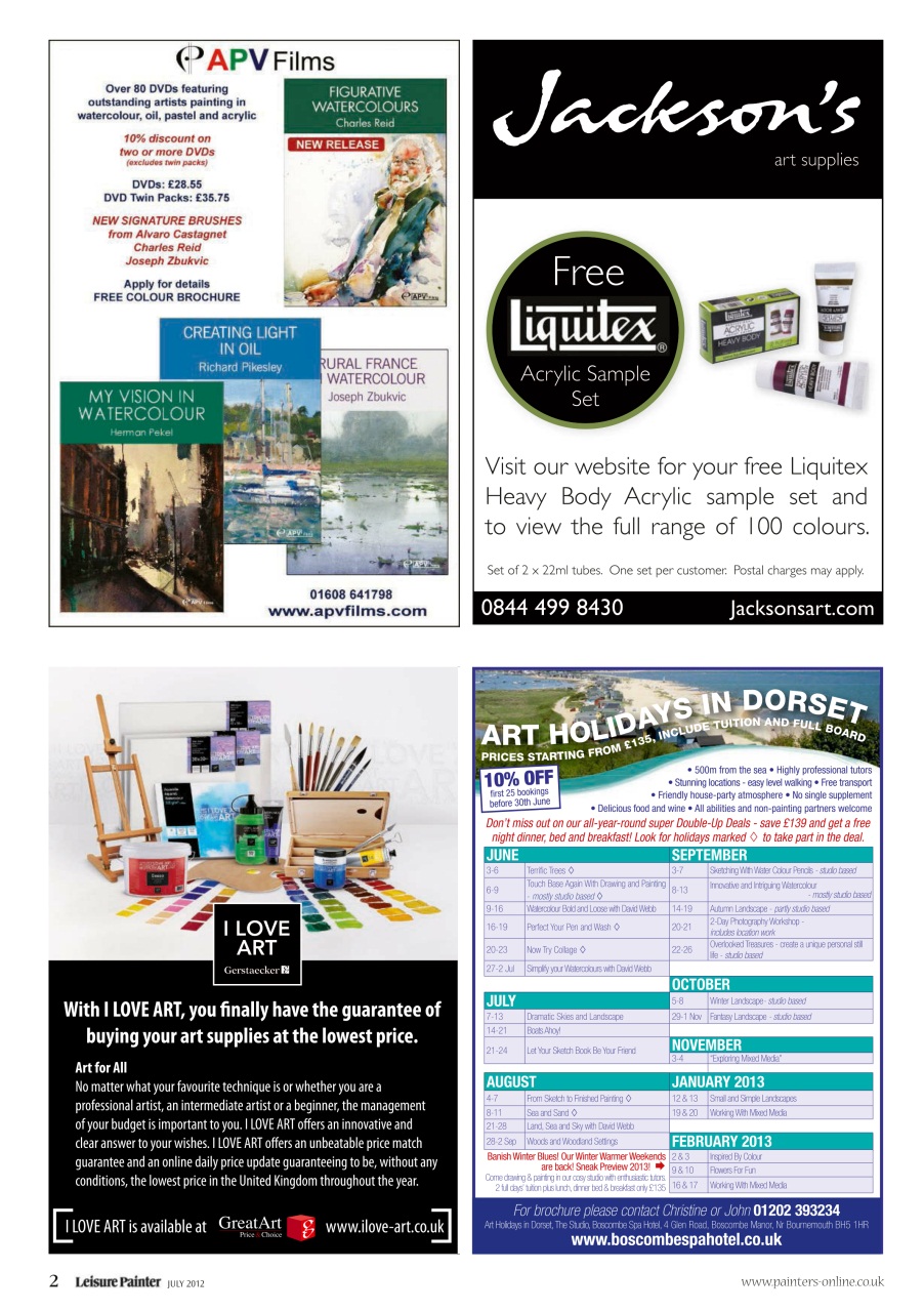 Leisure Painter & The Artist Preview Pages