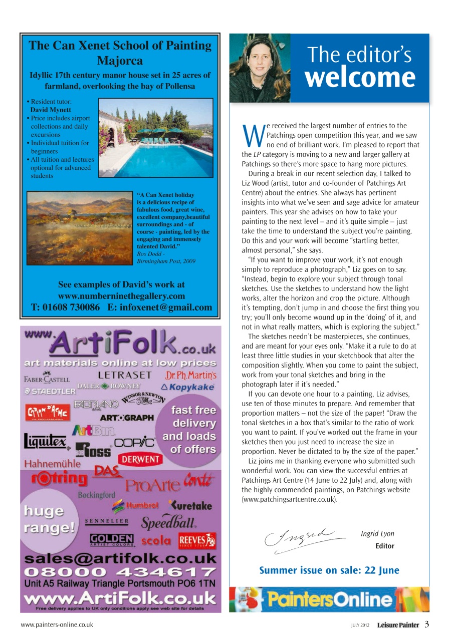 Leisure Painter & The Artist Preview Pages