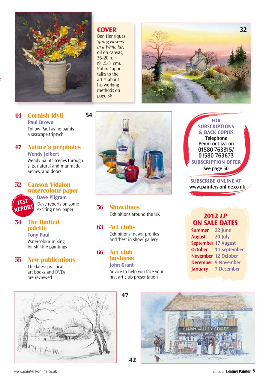 Leisure Painter & The Artist Preview Pages