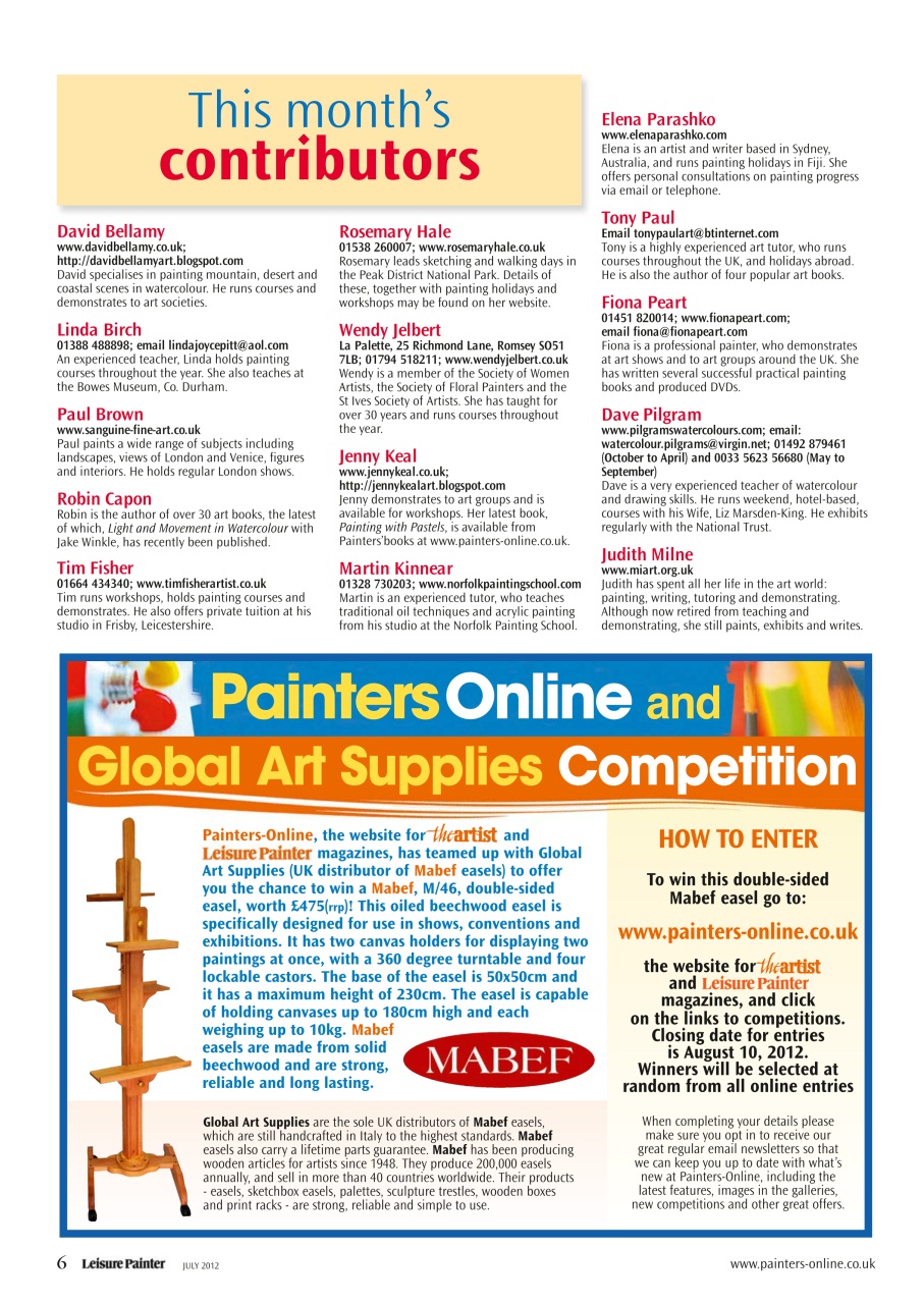 Leisure Painter & The Artist Preview Pages