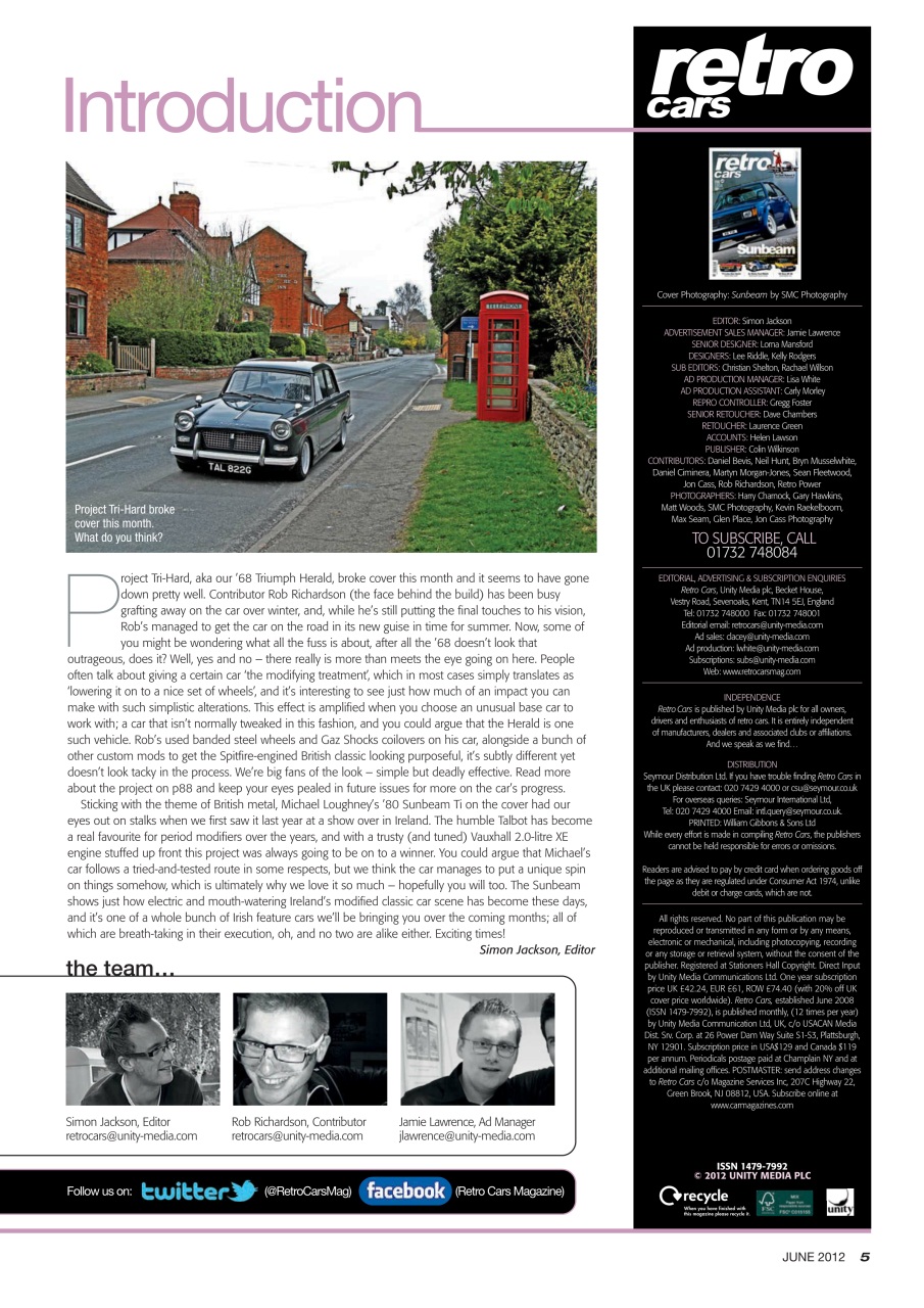 Retro Cars Preview Pages