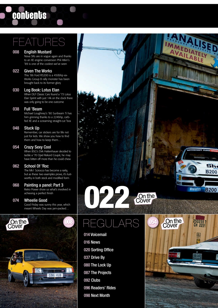 Retro Cars Preview Pages