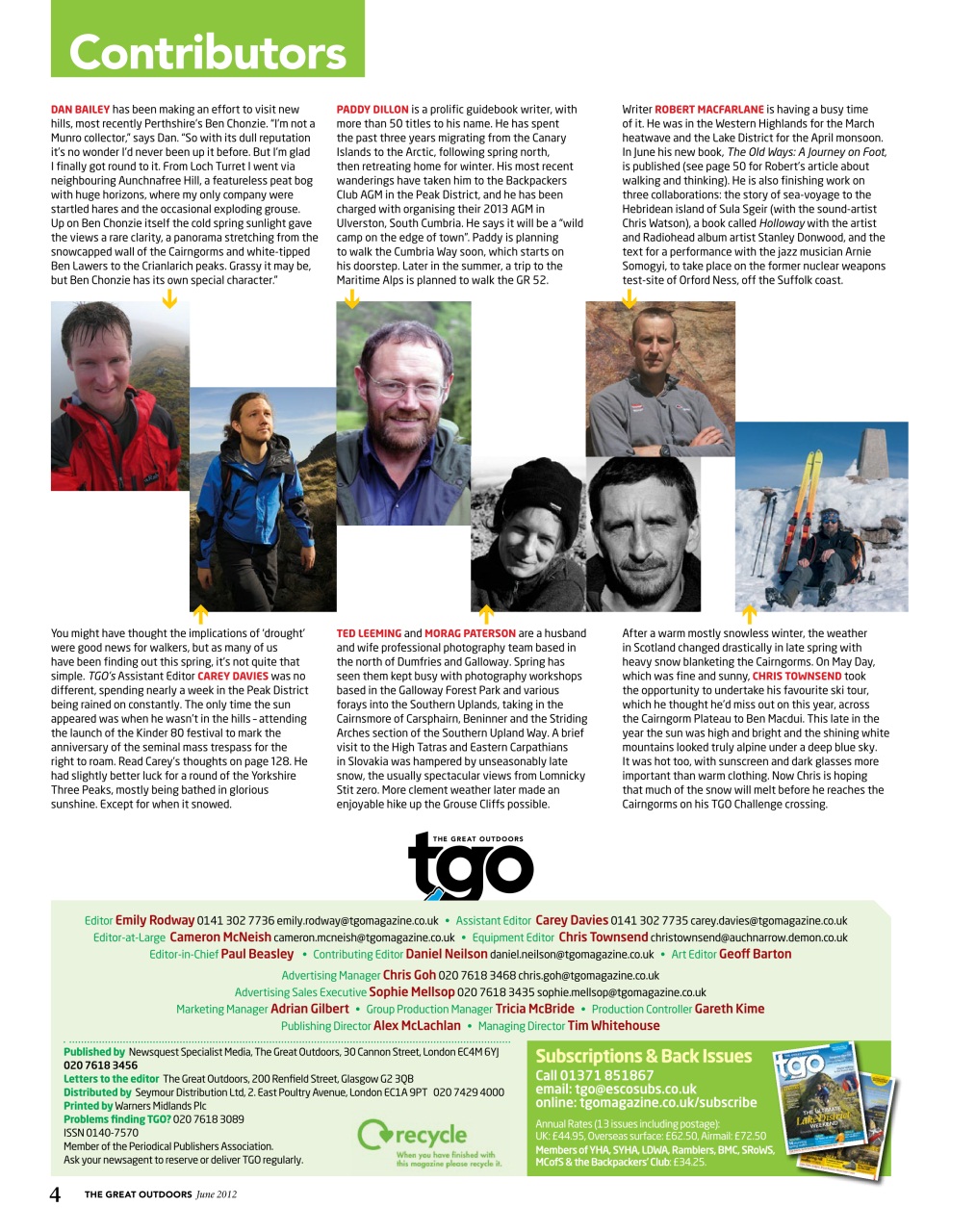 TGO - The Great Outdoors Magazine Preview Pages
