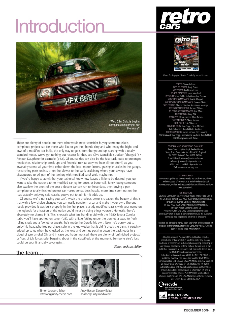 Retro Cars Preview Pages