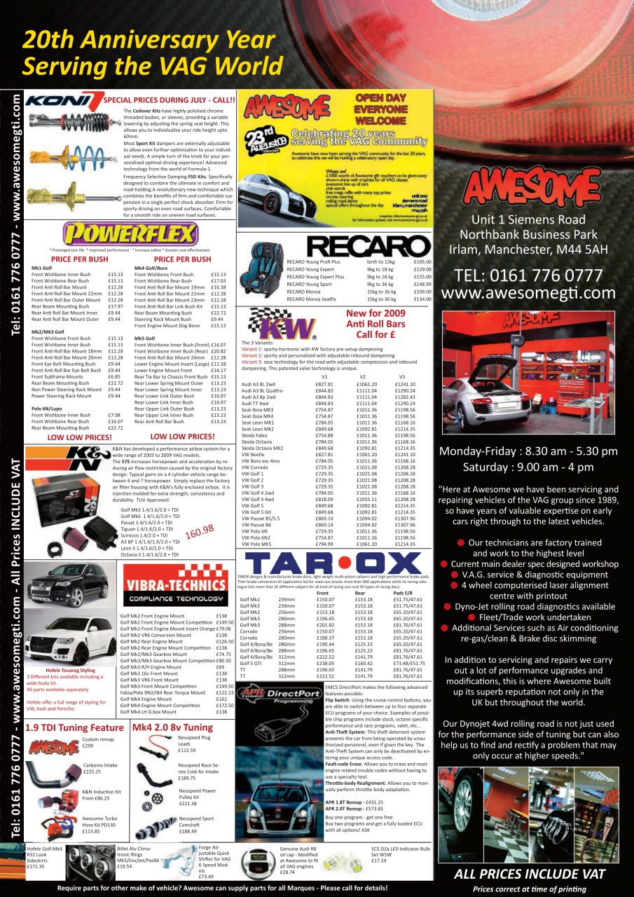 Performance VW Preview Pages