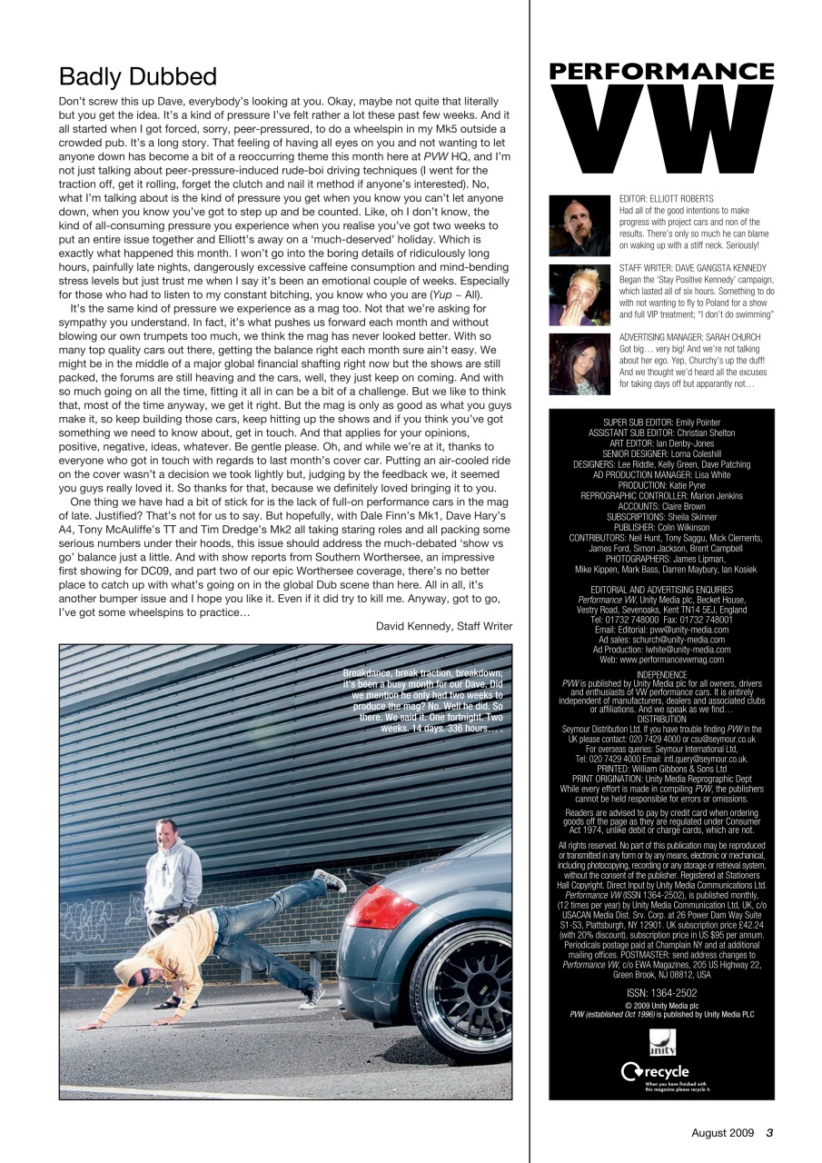 Performance VW Preview Pages